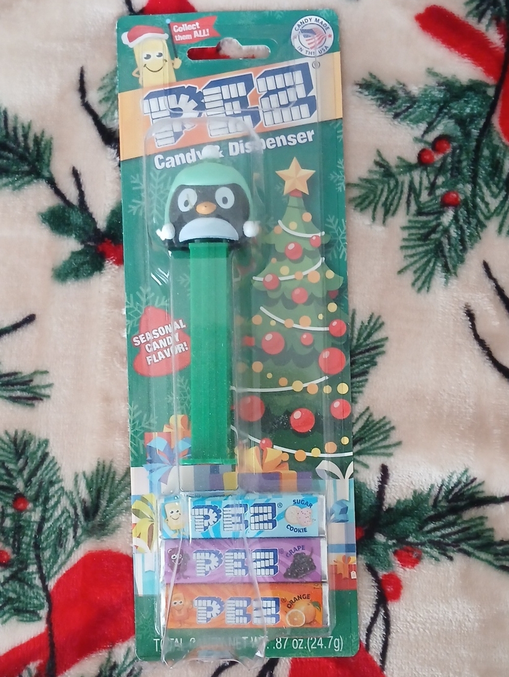 PEZ Kids Penguin Candy Dispenser - Green